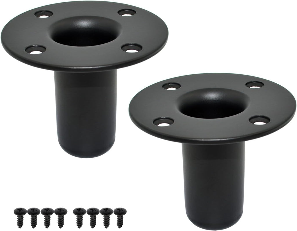 Speaker Stand Top Hat, 4.13"x3.29", All Metal, 2 Packs | One-piece construction, Speaker Cabinet Pole Mount，PA/DJ