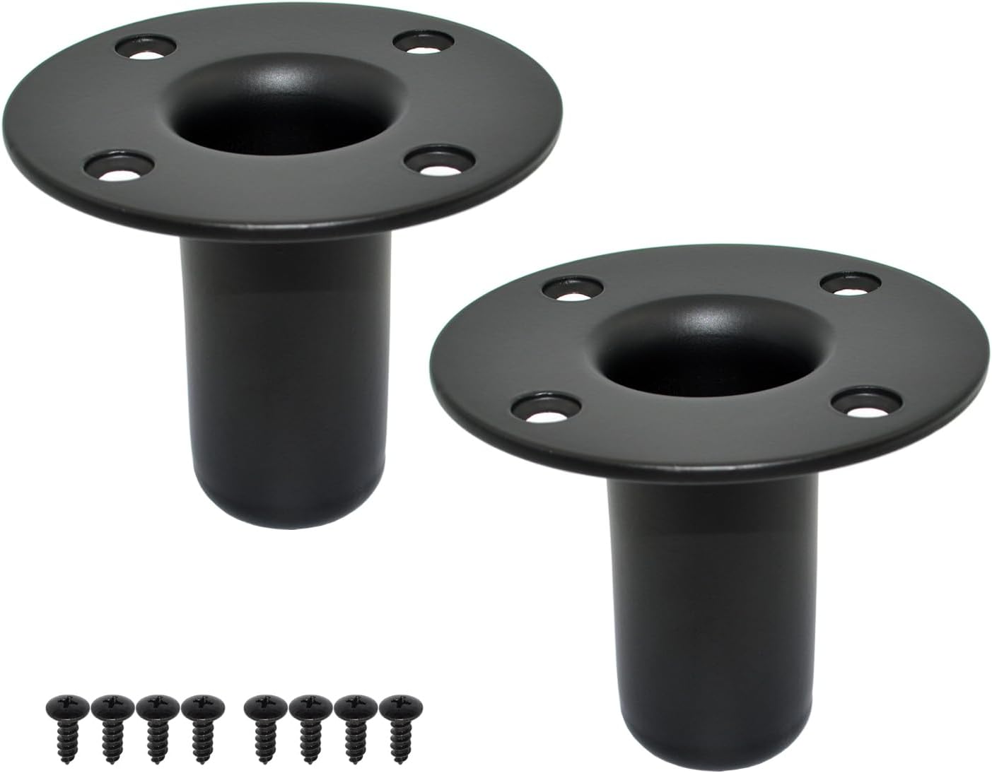 Speaker Stand Top Hat, 4.13"x3.29", All Metal, 2 Packs | One-piece construction, Speaker Cabinet Pole Mount，PA/DJ