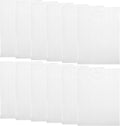 50pcs White Frosted Plastic Merchandise Bags with Handles