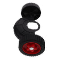 Lawn Mower Support Wheel Replacement Caster, Black Plastic