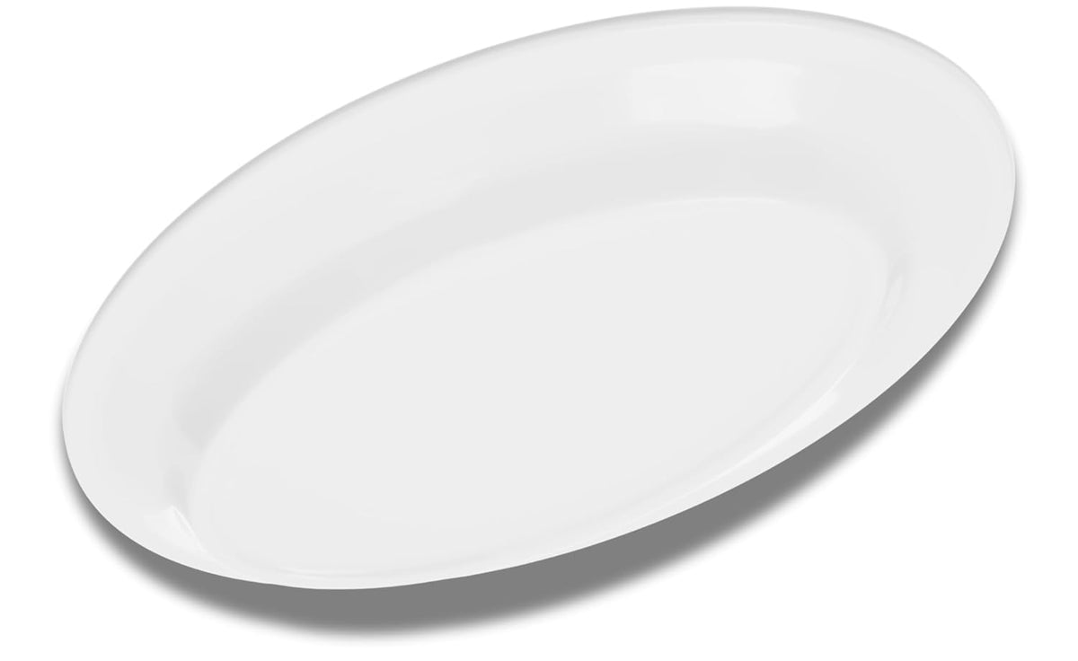 Dallas Ware Plastic Oval Platter, Oval Tray, Melamine Platter For Restaurants, 9.25 X 6.25 Inches, Bone