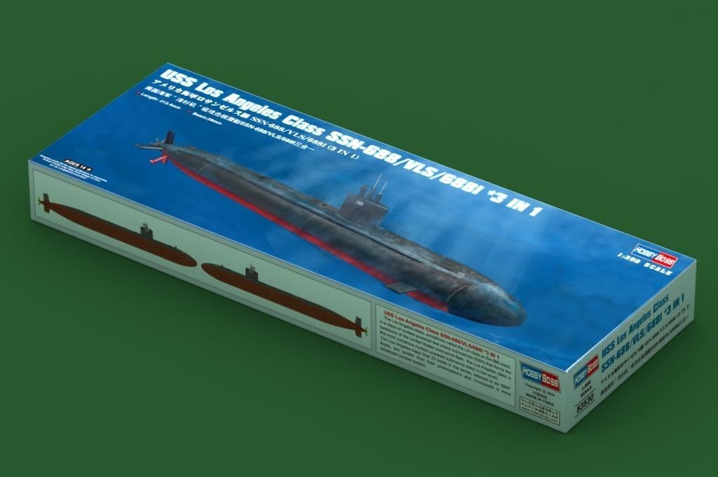 USS Los Angeles Class SSN-688/VLS/688I 3-in-1 Boat Model Building Kit