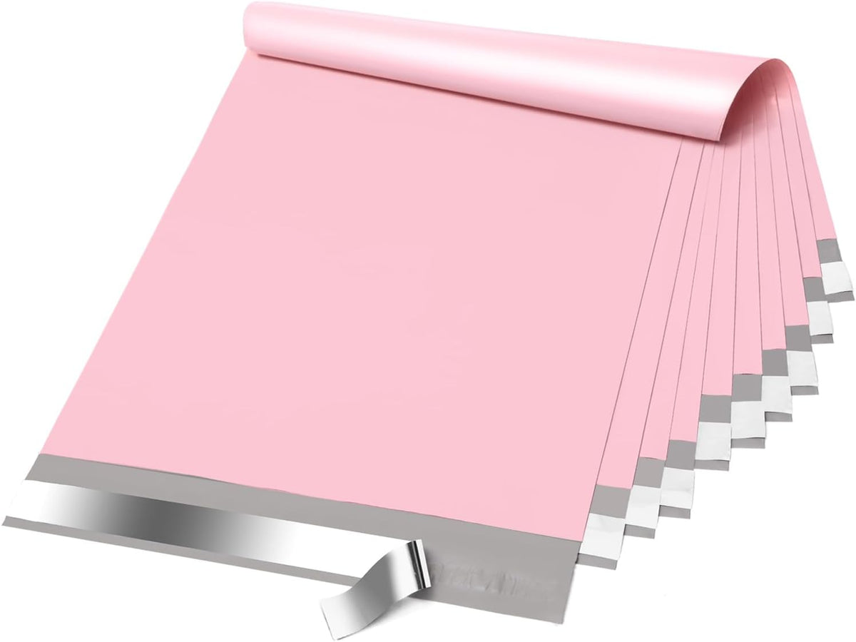 Large Poly Mailers 14.5x19" 100Pcs,Shipping Bags for Clothes,Pink