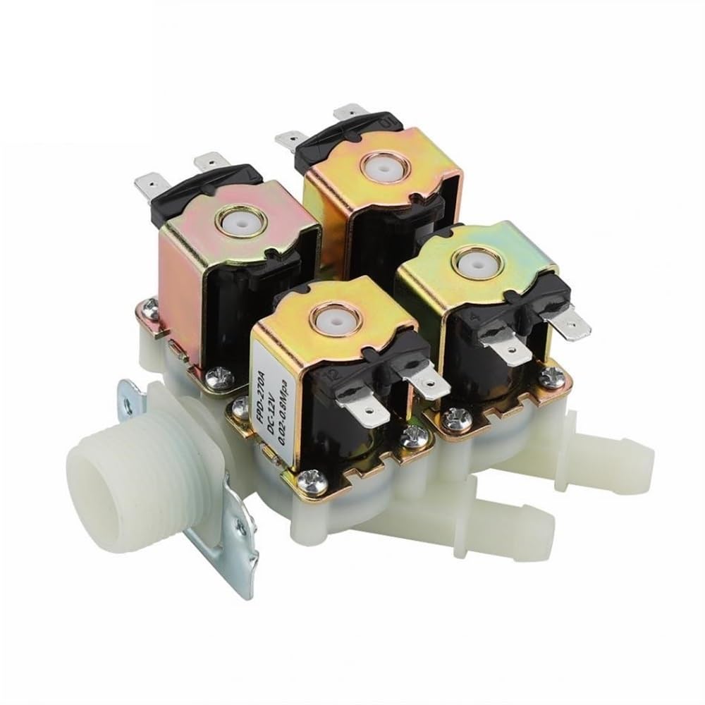 1 In 4 Out Plastic Electromagnetic Valve, G3/4inch NC Drain Valve