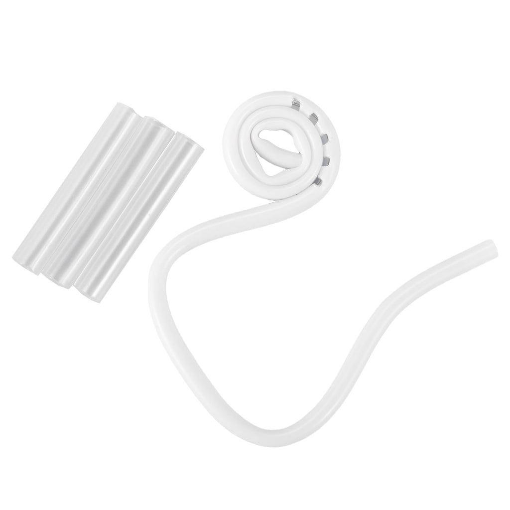 Dental Coiled Saliva Ejectors, Curled Saliva Ejector Tip White, 100pcs/bag, Each Bag with 3 adaptors