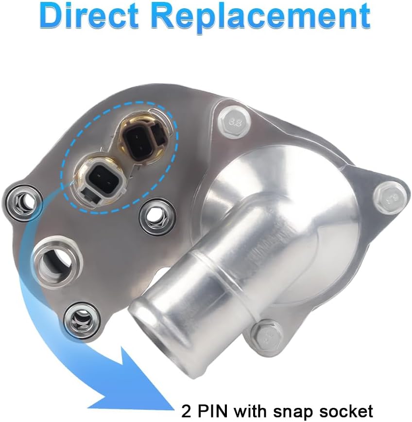 4L5E8A586AB Aluminum Thermostat Housing Compatible with 01-05 Ford Explorer