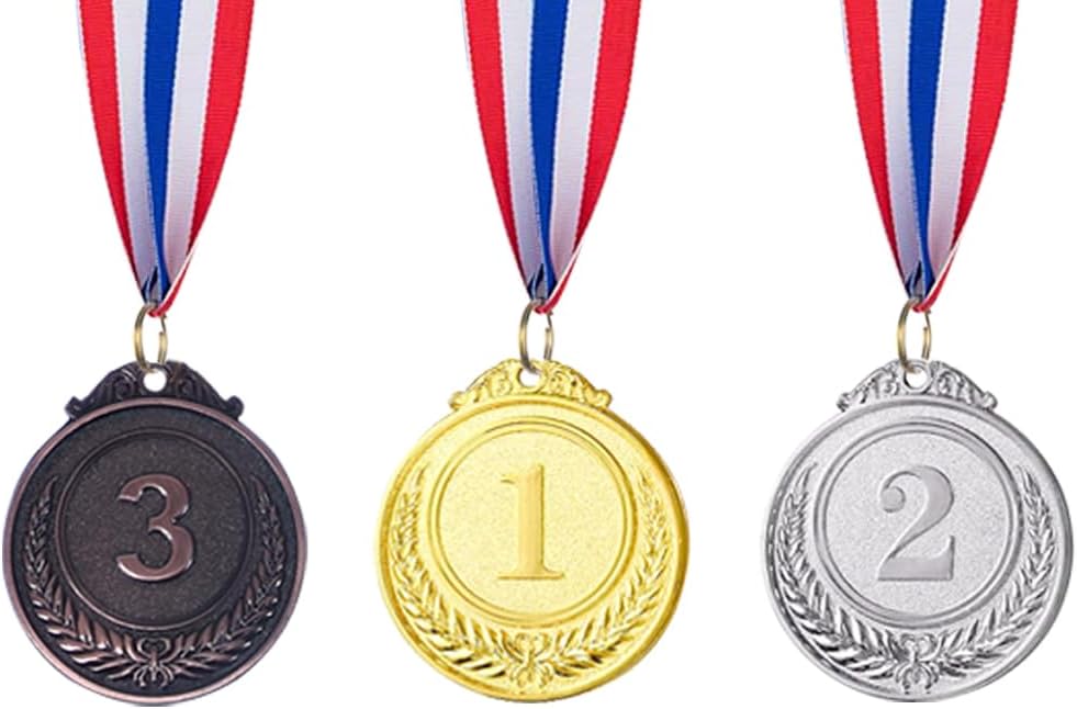 Gold Silver Bronze Award Medals-Winner Medals Gold Silver Bronze Prizes for Competitions, Party, 2 Inches