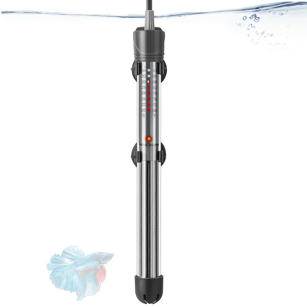 300W Adjustable Aquarium Heater, Submersible Fish Tank Heater Thermostat with Suction Cups for 45-65Gal