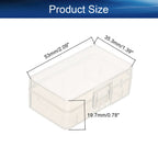 5Pcs 9V Battery Storage Case Organizer Box Holder, Transparent
