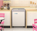 26" 6 cu. ft Gelato Dipping Cabinet Display Freezer, Sliding Glass Door, Rust-Resistant Steel, Digital Temperature