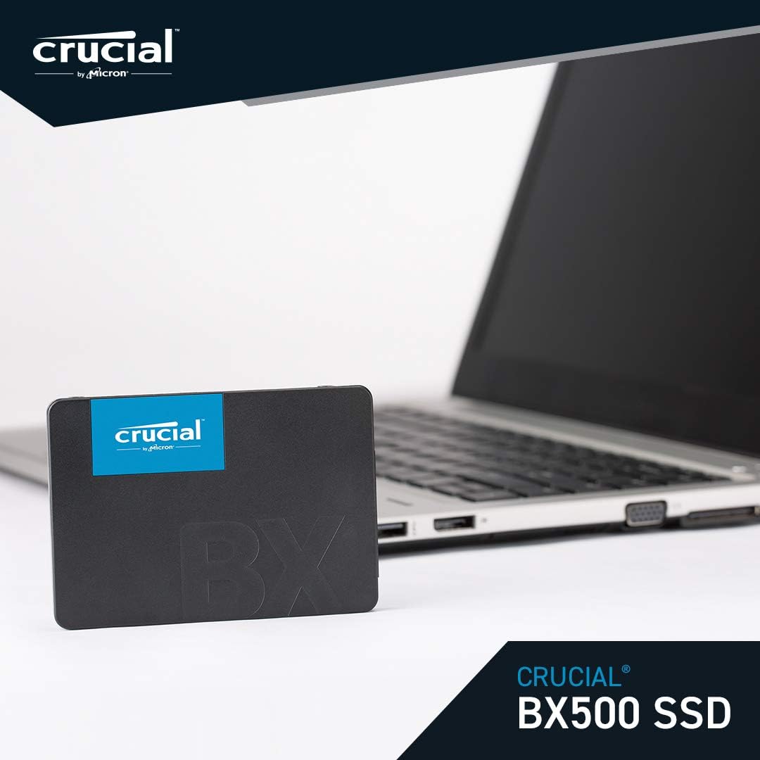 BX500 SATA SSD 1TB, Internal SSD 2.5", Up to 540MB/s, Compatible with Notebooks and Desktop PCs, 3D NAND, Dynamic