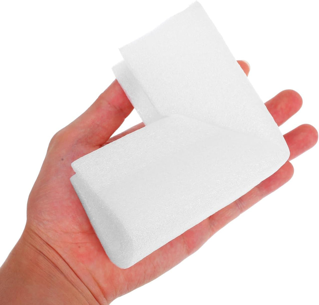 25 Pcs Picture Frame Corner Protectors, White Foam Packing Guards