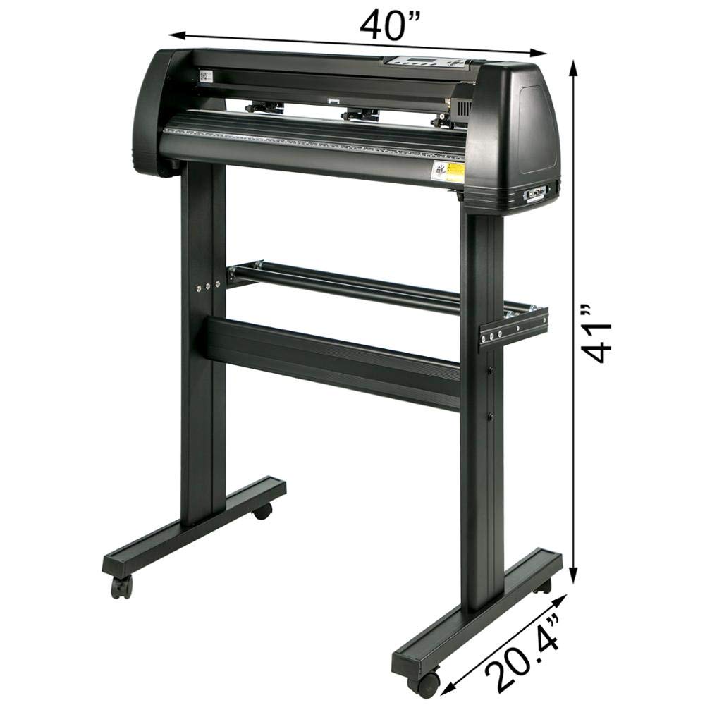 34 Inch Vinyl Cutter Plotter Machine with Stand Signmaster Software Sign Making Machine 720mm Paper Feed Vinyl Cutter