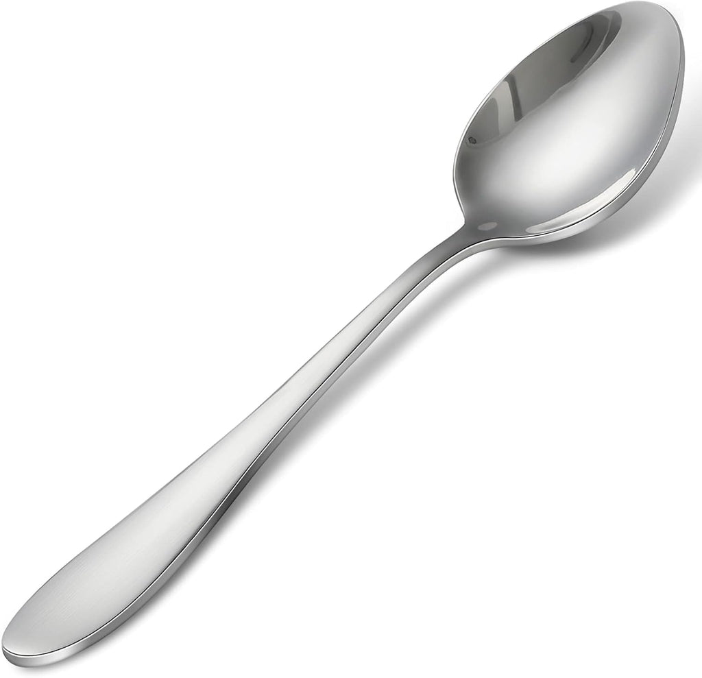 16-Piece Stainless Steel Teaspoons - Spoons Silverware Set for Home, Kitchen or Restaurant, Mirror Polished