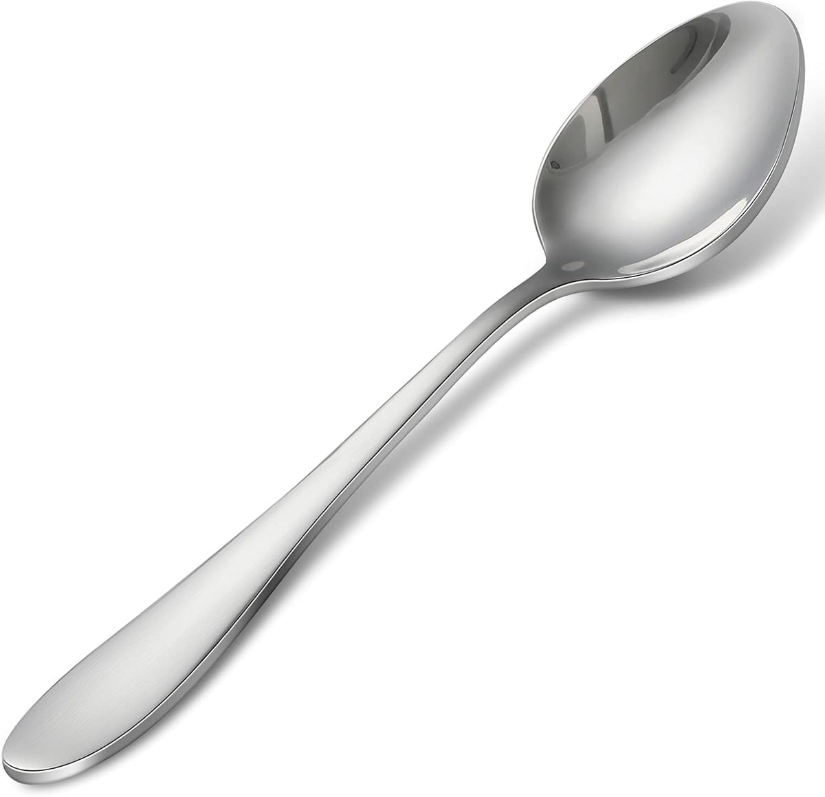 16-Piece Stainless Steel Teaspoons - Spoons Silverware Set for Home, Kitchen or Restaurant, Mirror Polished