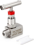 TAISHER 1PCS 304 SS, 3/4" FNPT x MNPT, High Pressure Straight Needle Valve