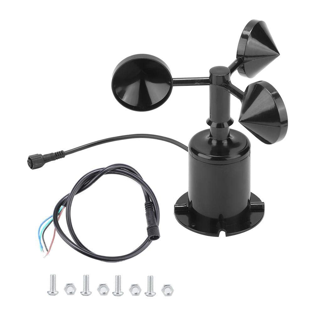 Wind Sensor 0-70m/s Environment Signal Output Pulse Type Three Cups Wind Speed Sensor Anemometer