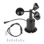 Wind Sensor 0-70m/s Environment Signal Output Pulse Type Three Cups Wind Speed Sensor Anemometer