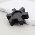 eMagTech 4PCS L075 Solid Jaw Coupling Elastomer Spider Insert NBR Rubber 44.5x12mm for Pumps Fans Motors