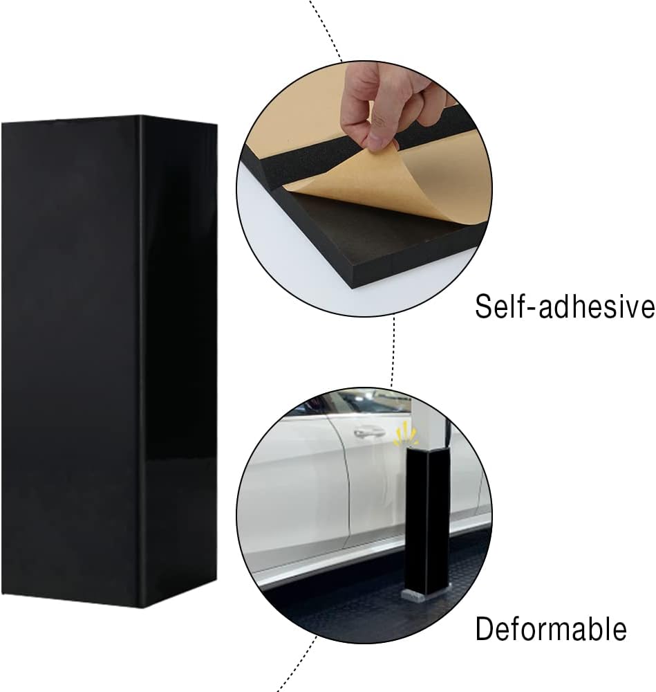 Garage Wall Protector Foam Corner Guard for Parking Lot 4Pk Car Door Bumper