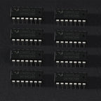 50Pcs 5 Values 74HCxx Series Logic IC Assortment Kit - IC Socket - 74HC00 74HC02 74HC04 74HC08 74HC32 Logic IC Chip IC Assortment Kit