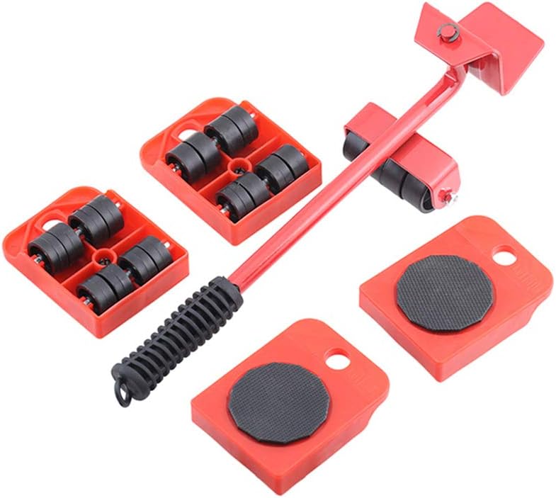 Mr Hercules Furniture Lift Mover Tool Set,Furniture Lifter Tool with Lifting Lever & 4 Wheels,Heavy Furniture Moving