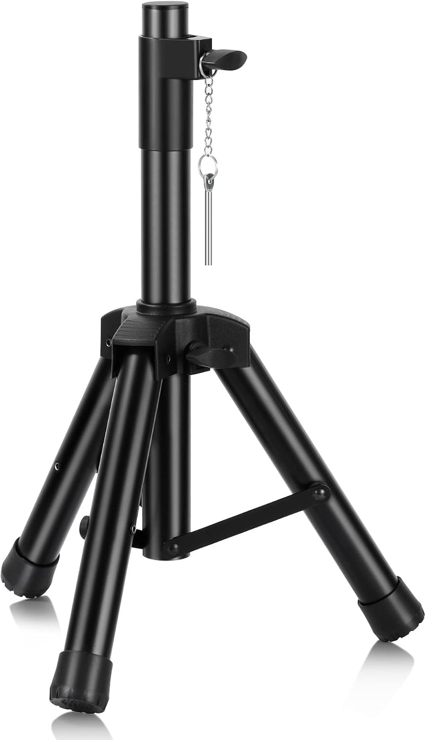Universal Speaker Stand Mount Holder Heavy Duty Tripod/Adjustable Height from 26.8” to 35” and Compatible Insert Easy