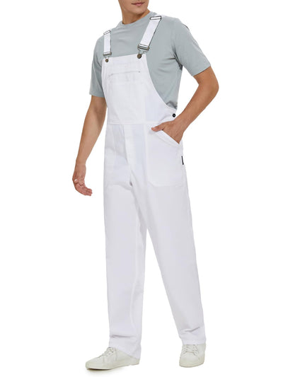Men's Bib Overalls Workwear Lightweight Jumpsuit for Painters
