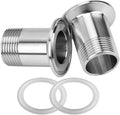Sanitary Pipe Fitting 1" NPT Male Thread x 1.5" Tri Clamp 2Pcs