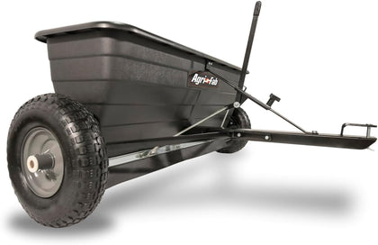 Tow Behind Lawn and Garden Drop Spreader for Seed, Fertilizer, Salt and Ice Melt, 175 lb Capacity with 42 In Spread