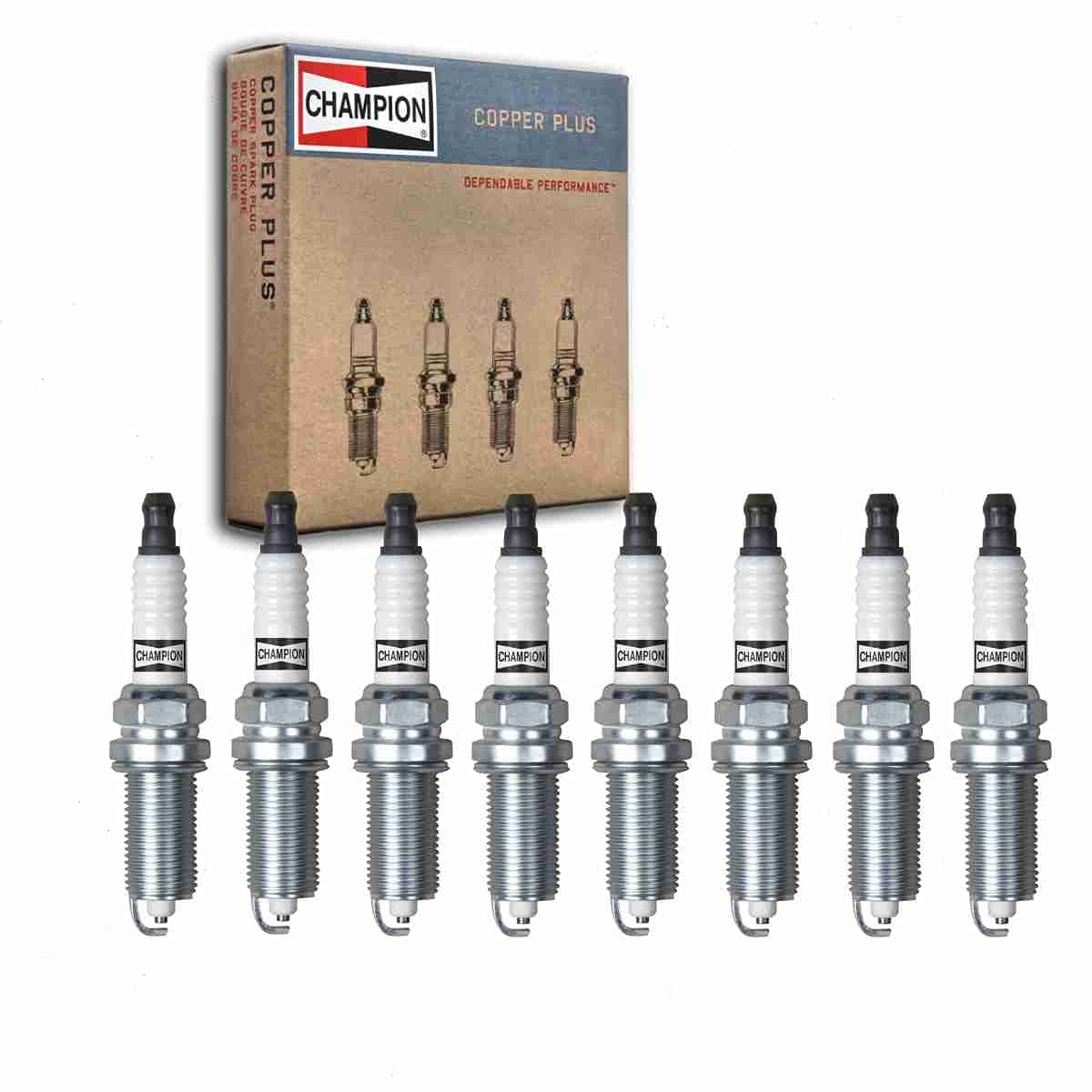 8 pc Champion Copper Plus Spark Plugs for Nissan Armada 5.6L V8 2005-15