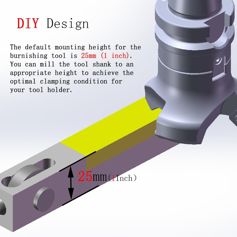 Mini Lathe Burnishing Tool Smooth Surface Finish Turning