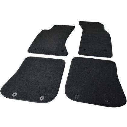 Car Floor Mats for Audi A4 S4 RS4 1995-2001 (B5) 4 PCS,Orange Edge