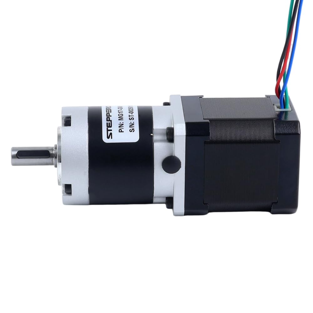 STEPPERONLINE Nema 17 Stepper Motor Bipolar L=48mm w/Gear Ratio 50:1 MG Series Planetary Gearbox