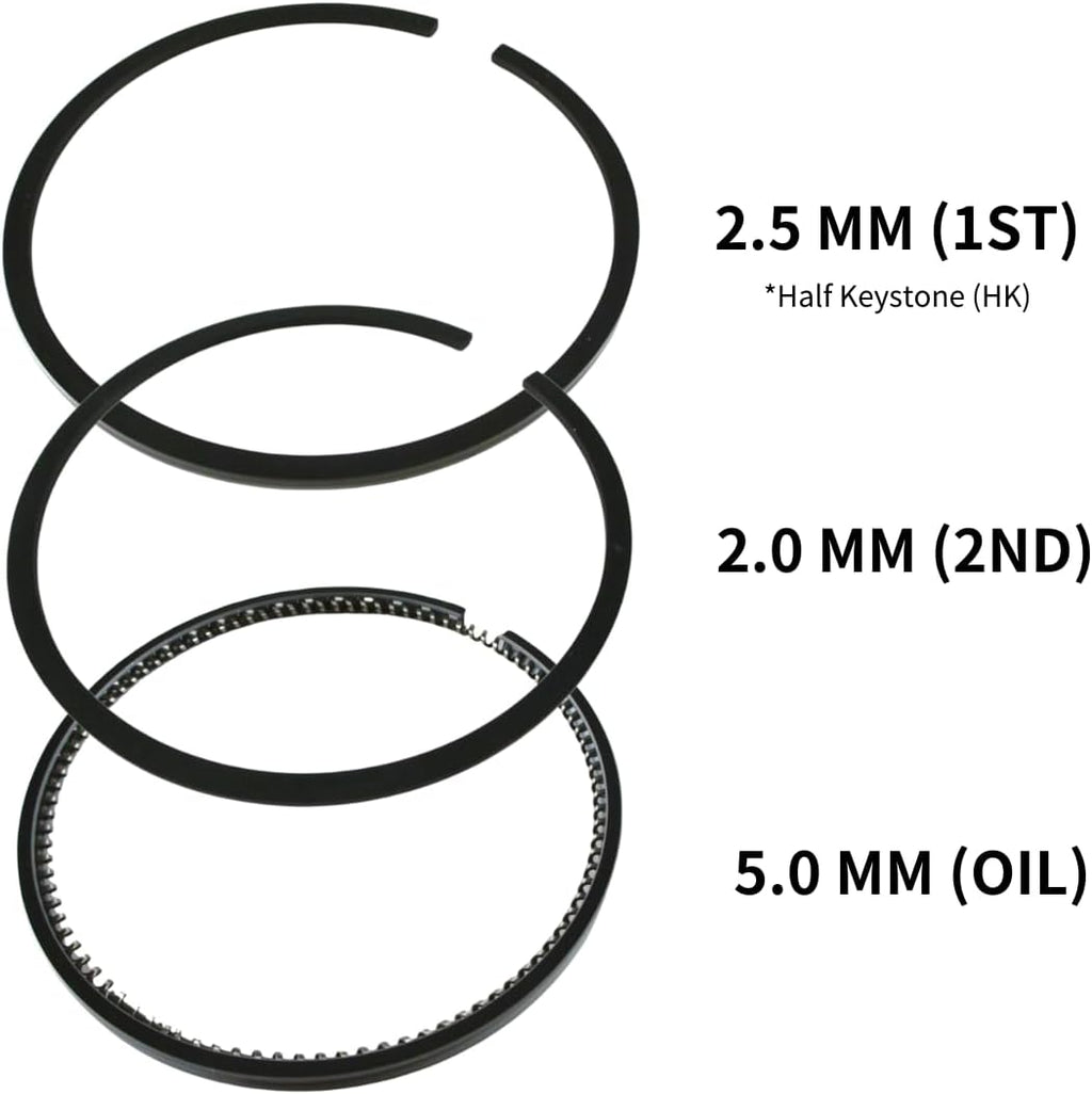 Riken Piston Ring Oversize + 0.50 83.50mm for KUBOTA D1503 / V2003