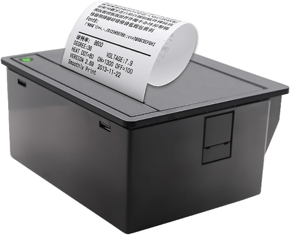 Thermal Printer, 80mm Embedded Thermal Printer Module with TTL+RS232+USB Connections Supports ESC/POS Commands 72mm