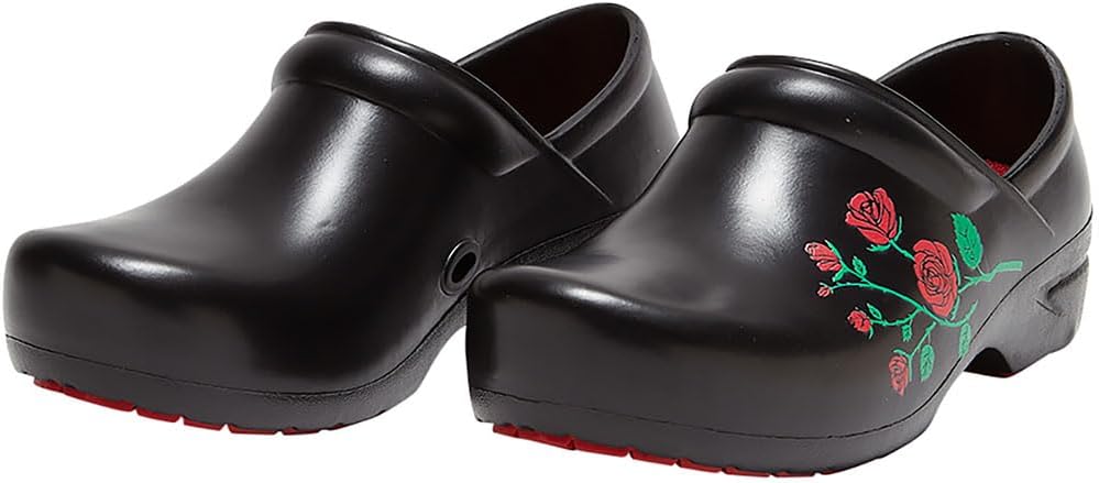 SR Angel Clogs, Nursing Shoes, Rose Bouquet, 11 Women/9 Men