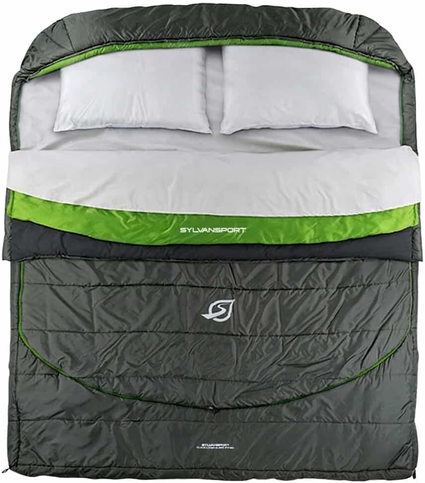 Cloud Layer Sleeping Bag for Adults - Adjustable Layers for 3-4 Season use - Integrated Cotton Sheet