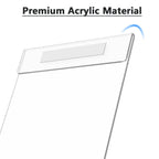 Acrylic Sign Holder 8.5 x 11 Wall Mount, 6 Pack, Vertical