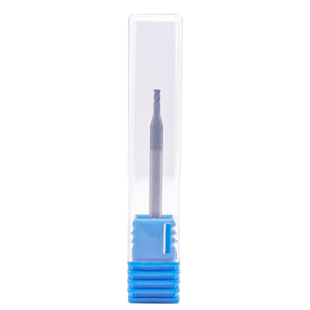 5Pcs 1/16" 4 Flute Solid Carbide Square End Mill, Double End, AlTiN Coated