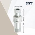 2Pcs 1/4" Hydraulic Quick Connect Coupler, ISO 5675 Hydraulic Quick Coupler, Quick Connect Coupling with Dust Caps