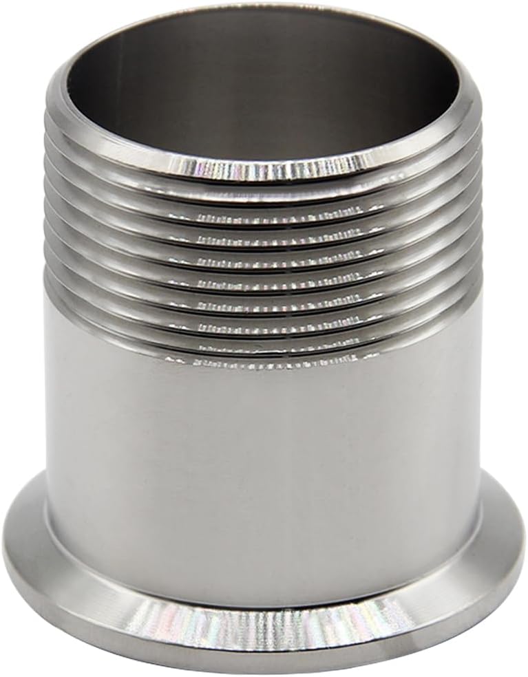 Sanitary Pipe Fitting 1-1/4" NPT Male Thread x 1.5" Tri Clamp
