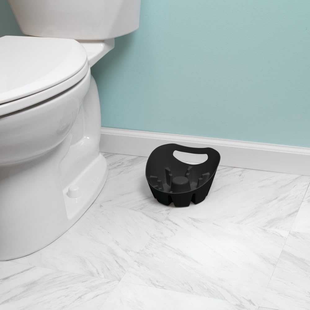 PlumbCraft MaxClean Plunger Tray, 7.5 in., Black, Universal Design