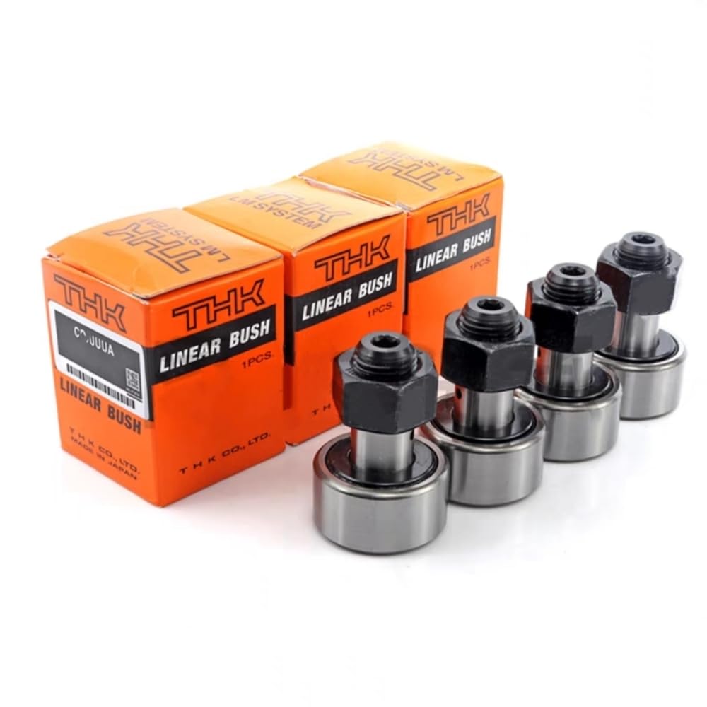 Original New THK Cam Follower CF16 CF16UU-A CF16UUR-A CF16VUU-A CF16VUUR-A Needle Roller Bearings M16x1.5,Outer Diameter 35mm,Outer Ring Width 18m,Overall Length 52mm (CF16UUR-A)