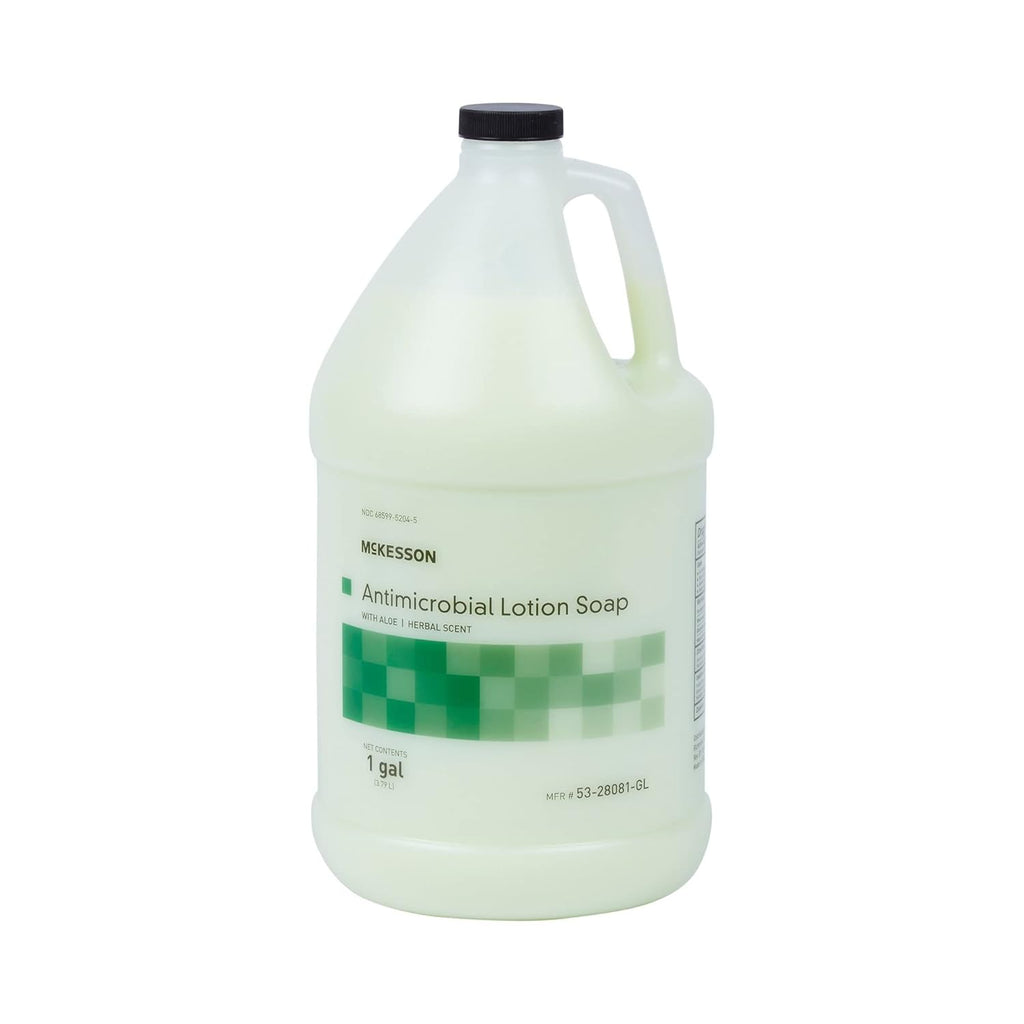 Antimicrobial Lotion Hand Soap with Aloe, Herbal, 1 gal, 1 ct