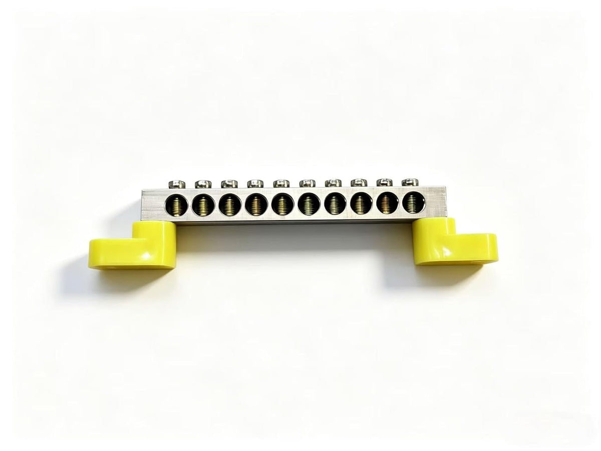 21-Position Ground Bar Kit, Compatible with Siemens, Eaton BR and CH Series Load Centers, Includes Ground Lug