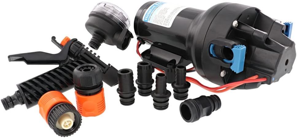 Jabsco P501J-119N-3A HotShot HD5 Marine Washdown Pump - 12V, 5 GPM, 70 PSI Shut-Off