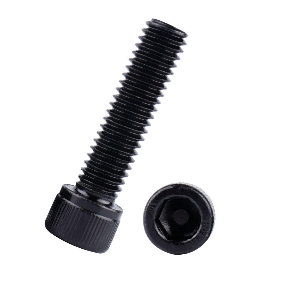 1/2-13 x 1 Socket Head Cap Screws Bolts Black Finish,304 Stainless Steel 18-8, Allen Hex Drive, Full Machine Thread, 4Pcs