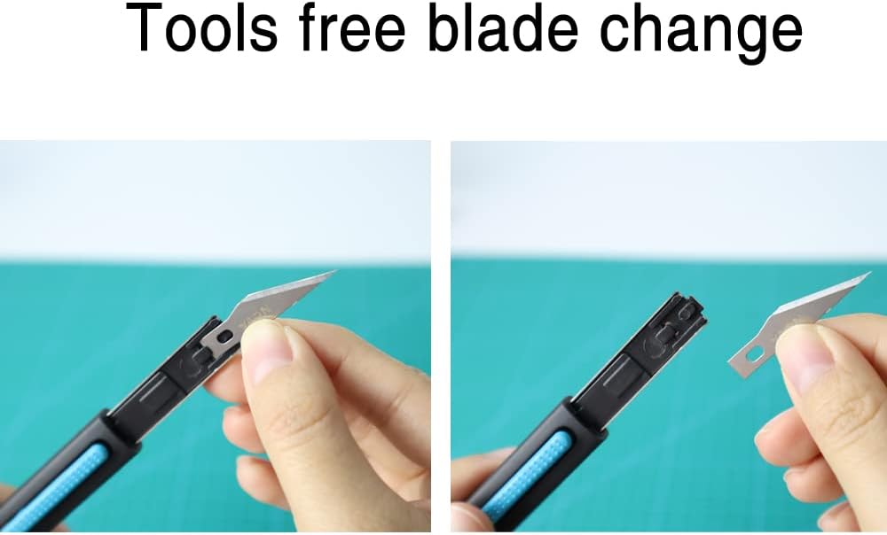 Precision Craft & Hobby Knife, Premium Safety Cutter for Trimming, Vinyl Weeding and Art, Innovative Flat Design for