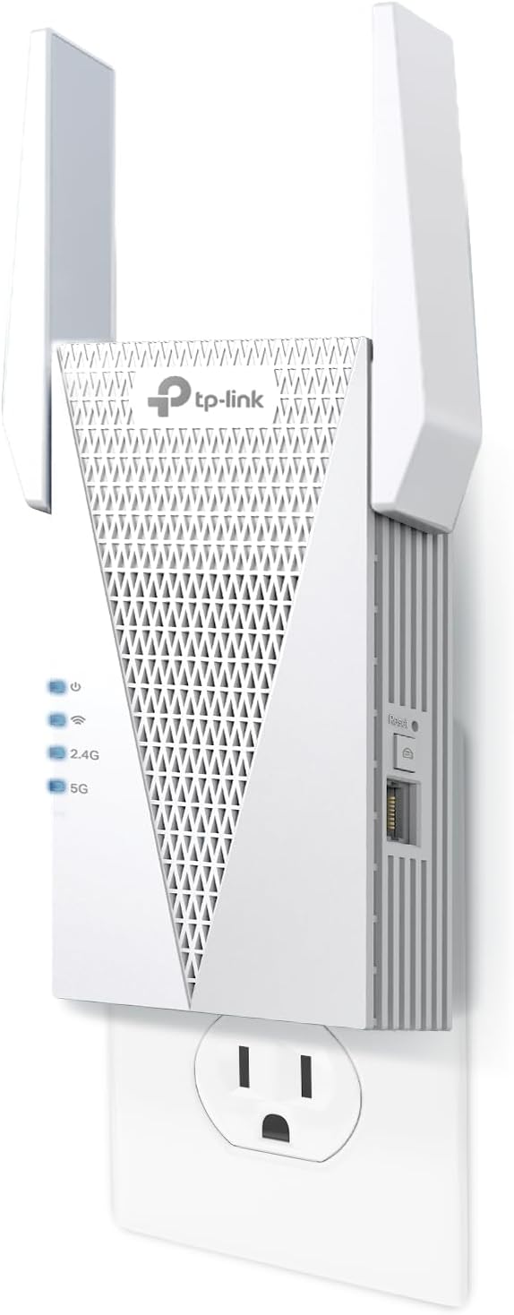 RE615X AX1800 WiFi 6 Range Extender w/Ethernet Port | 1.8G Dual-Band Wireless Repeater Amplifier | Up to 2100 Sq.